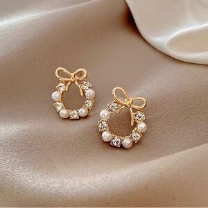 Christmas style earrings(silver)